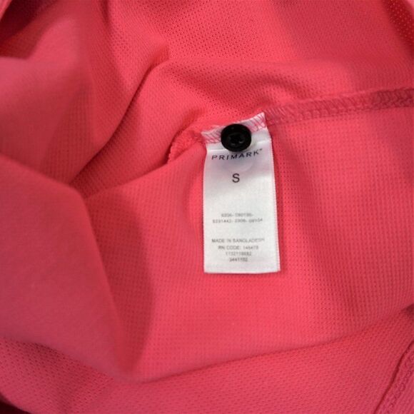 PRIMARK Women's Polo Shirt Pink Stretch OEKO - TEX Confidence In Textiles Sz S - Picture 10 of 10